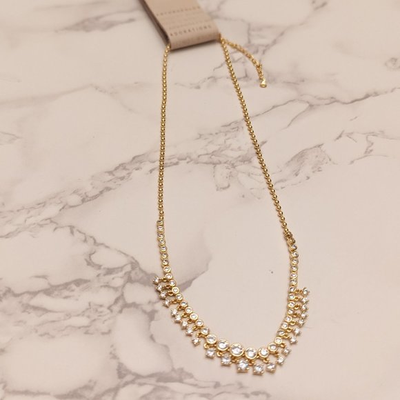 Anthropologie Beaded Crystal Necklace - Picture 3 of 5